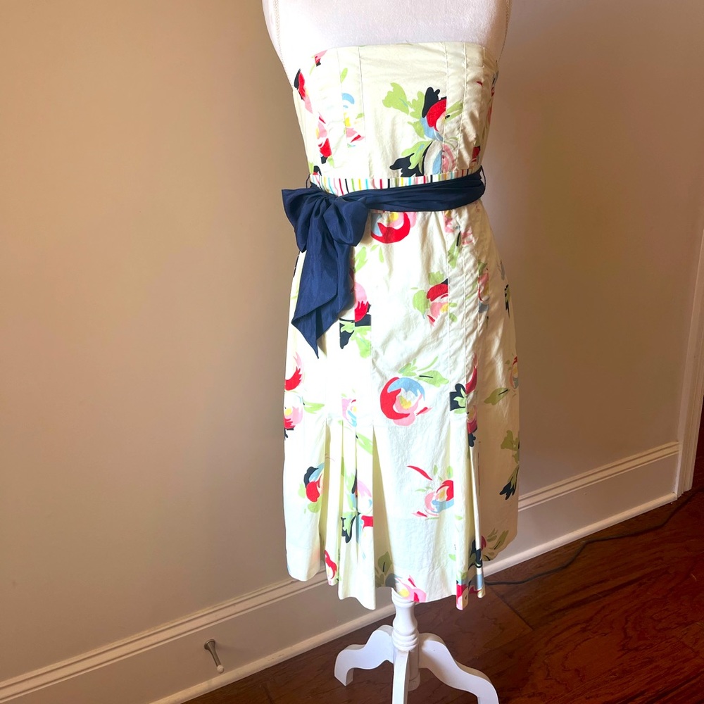 Anthropologie Maeve strapless dress